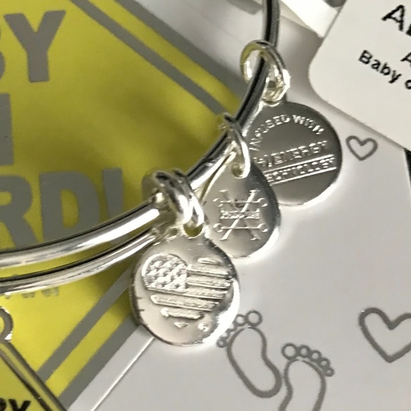 Alex and Ani Expandable Wire Bracelet Baby On Board NWT - Picture 13 of 13